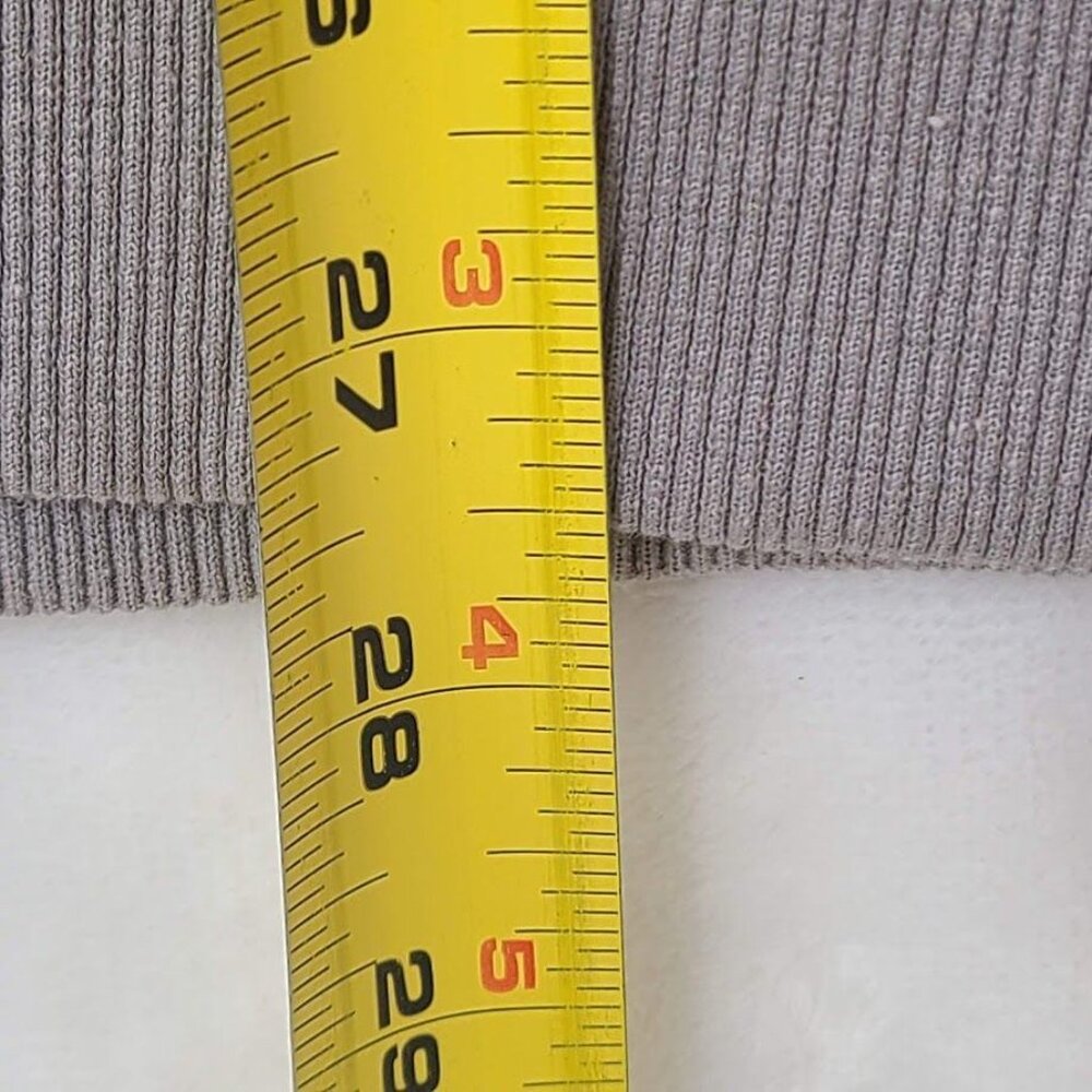 Dazy Sweatshirt Women's XL Gray Leopard Print Ribbed Cotton - Picture 6 of 7